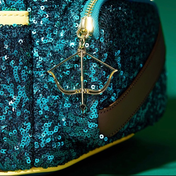Loungefly Exclusive Princess Merida Sequin Mini Backpack and Wallet Set - Picture 3 of 11
